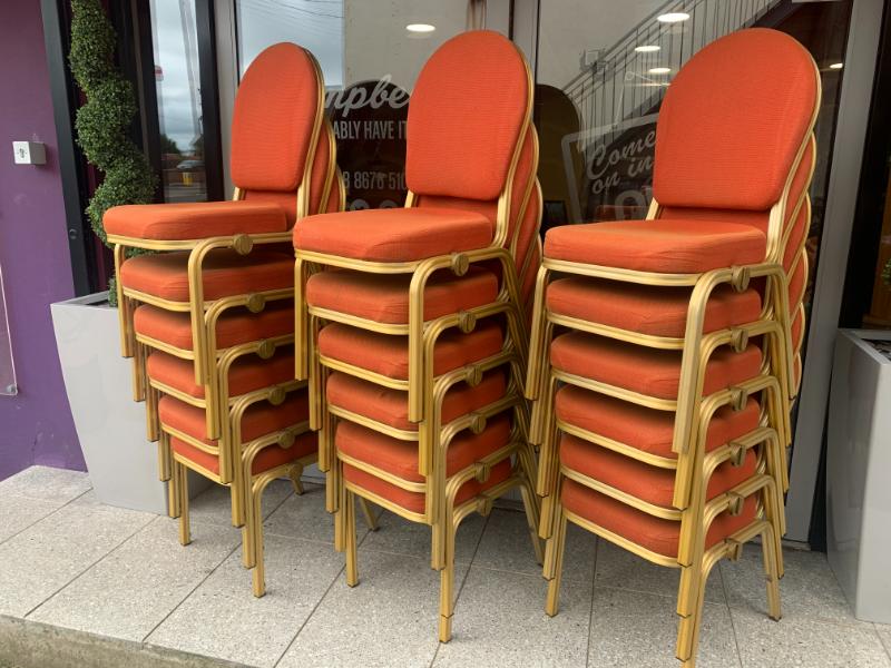 Terracotta burgess banquet stacking chair