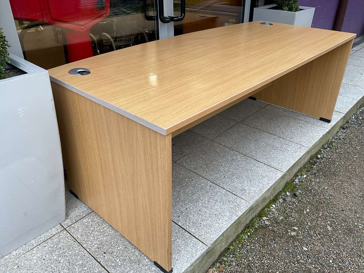 2000 Oak rectangular desk - We Probably Have It